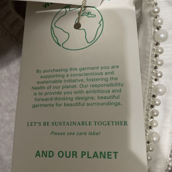 Baum Und Pferdgarten Cabreena Cropped Sweater Collar Gray Sz Medium Retail $249 - Picture 4 of 9